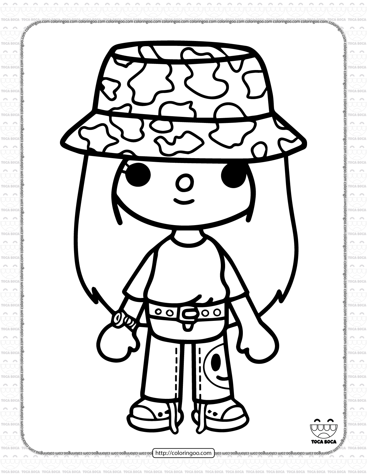 Free Printable Toca Life Coloring Sheet 17