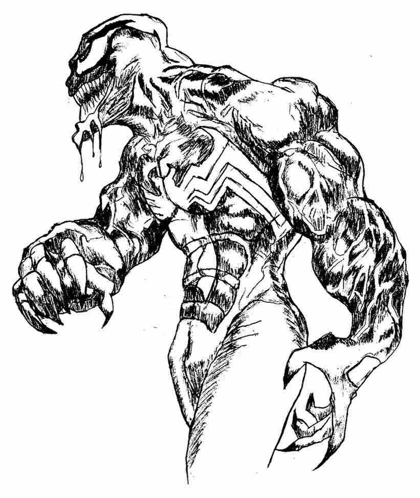 Venom Coloring Pages Free