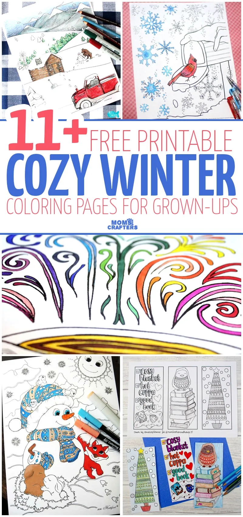 Free Printable Adult Winter Coloring Pages Free Printable Adult Winter Coloring Pages