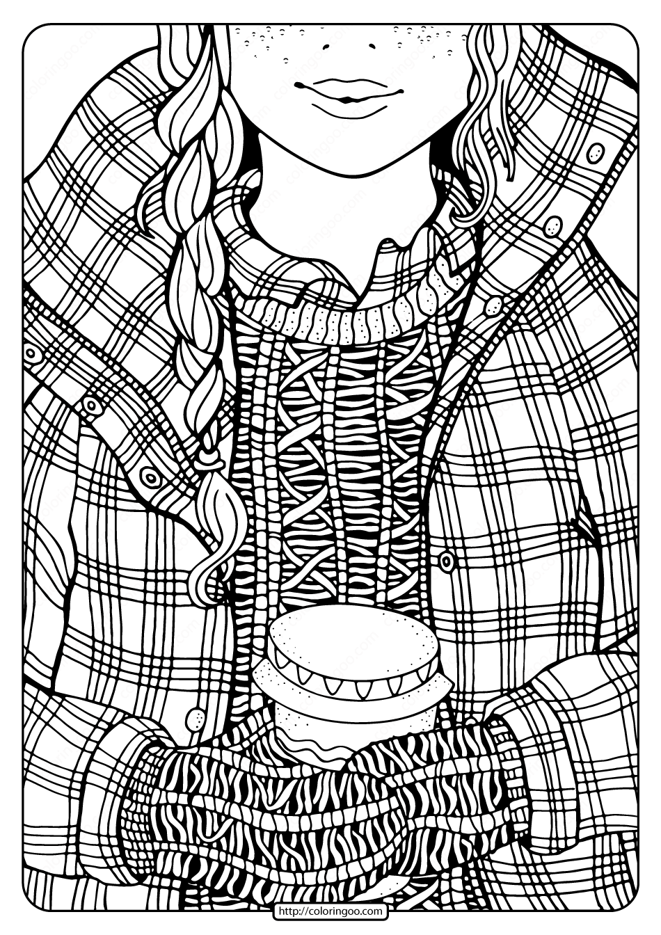 Free Adult Coloring Pages Winter