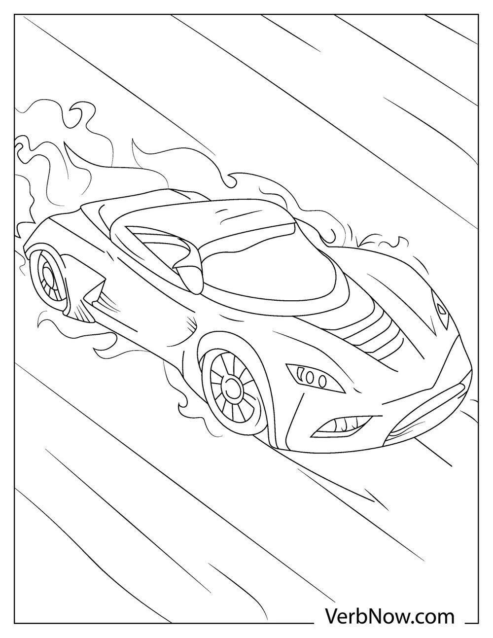 Free RACE CARS Coloring Pages For Download Printable PDF 