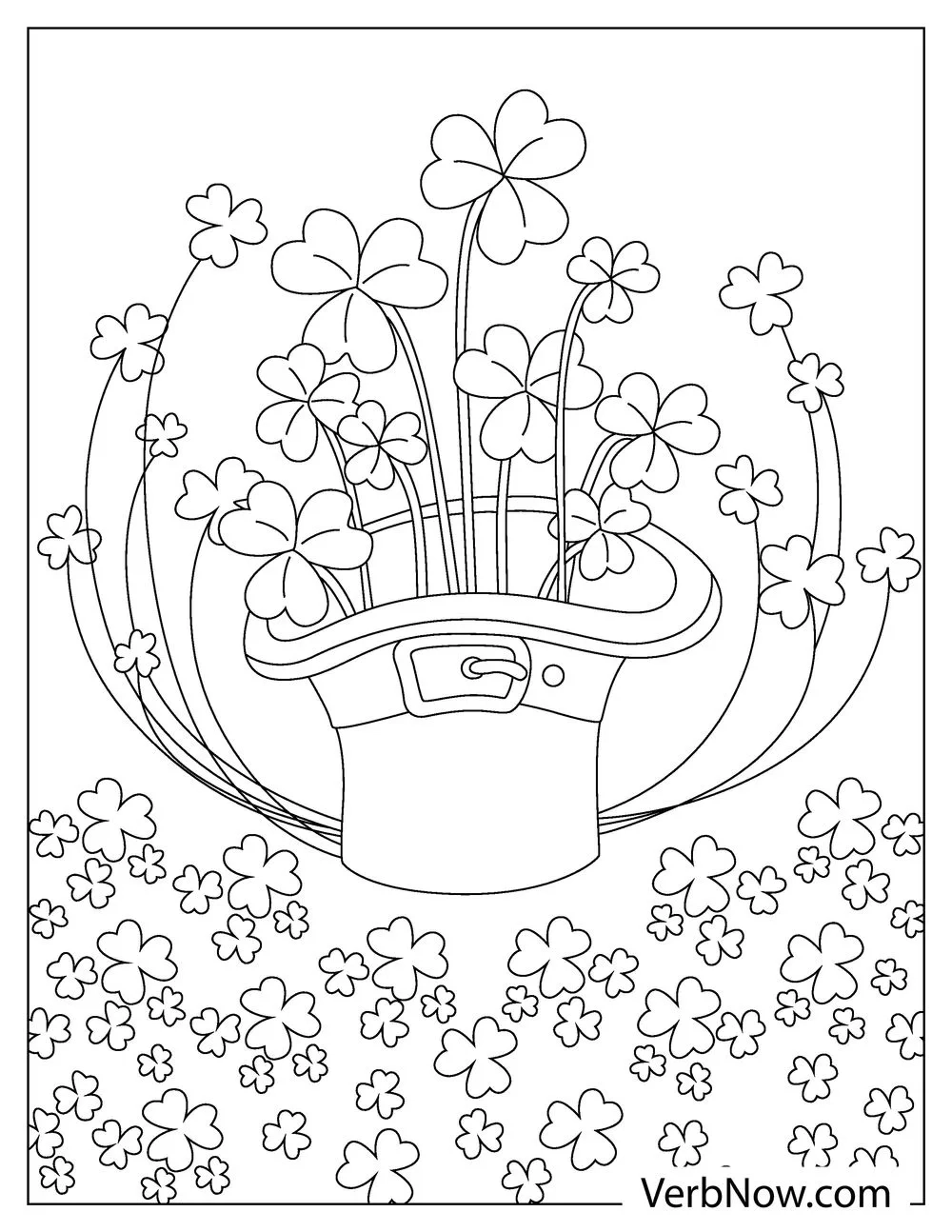 Free SHAMROCK Coloring Pages For Download Printable PDF 