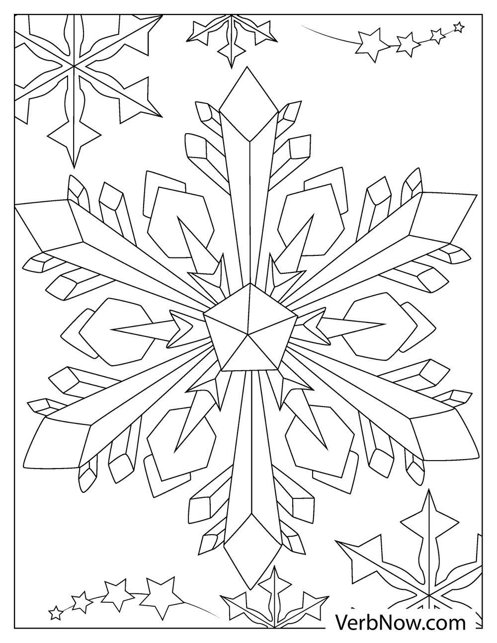 Free SNOWFLAKES Coloring Pages For Download Printable PDF 
