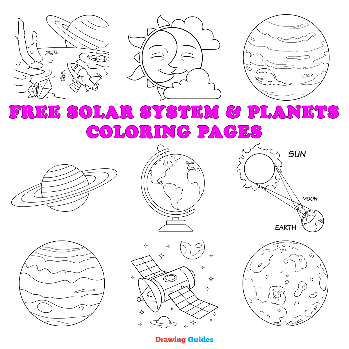 Free Solar System And Planets Coloring Pages For Kids 27 Printable Sheets Free Solar System And Planets Coloring Pages For Kids 27 Printable Sheets