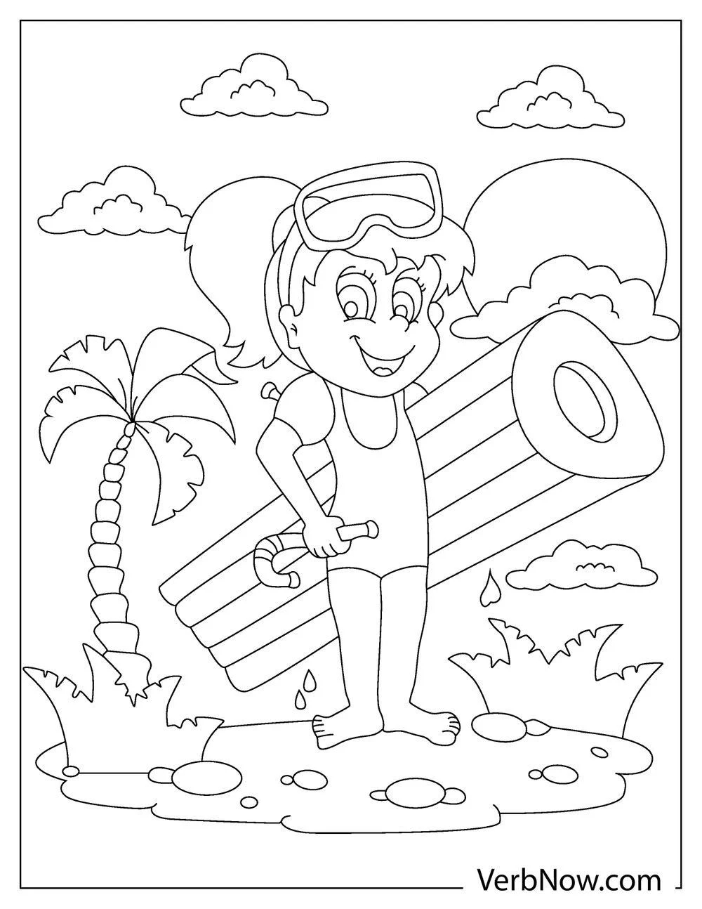 Free Color Pages Summer