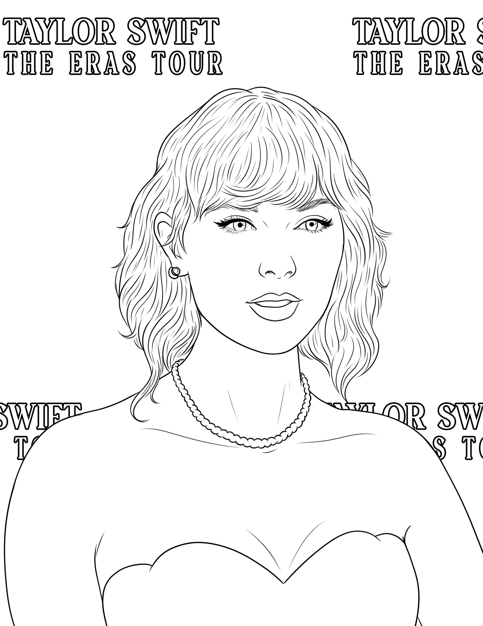 Taylor Swift Coloring Pages Free Printable Taylor Swift Coloring Pages Free Printable