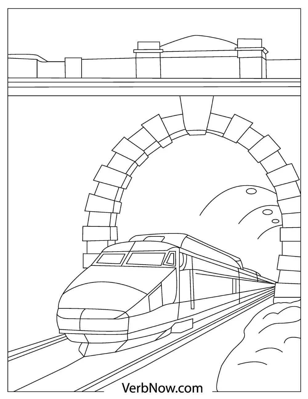 Trains Coloring Pages Free Printable