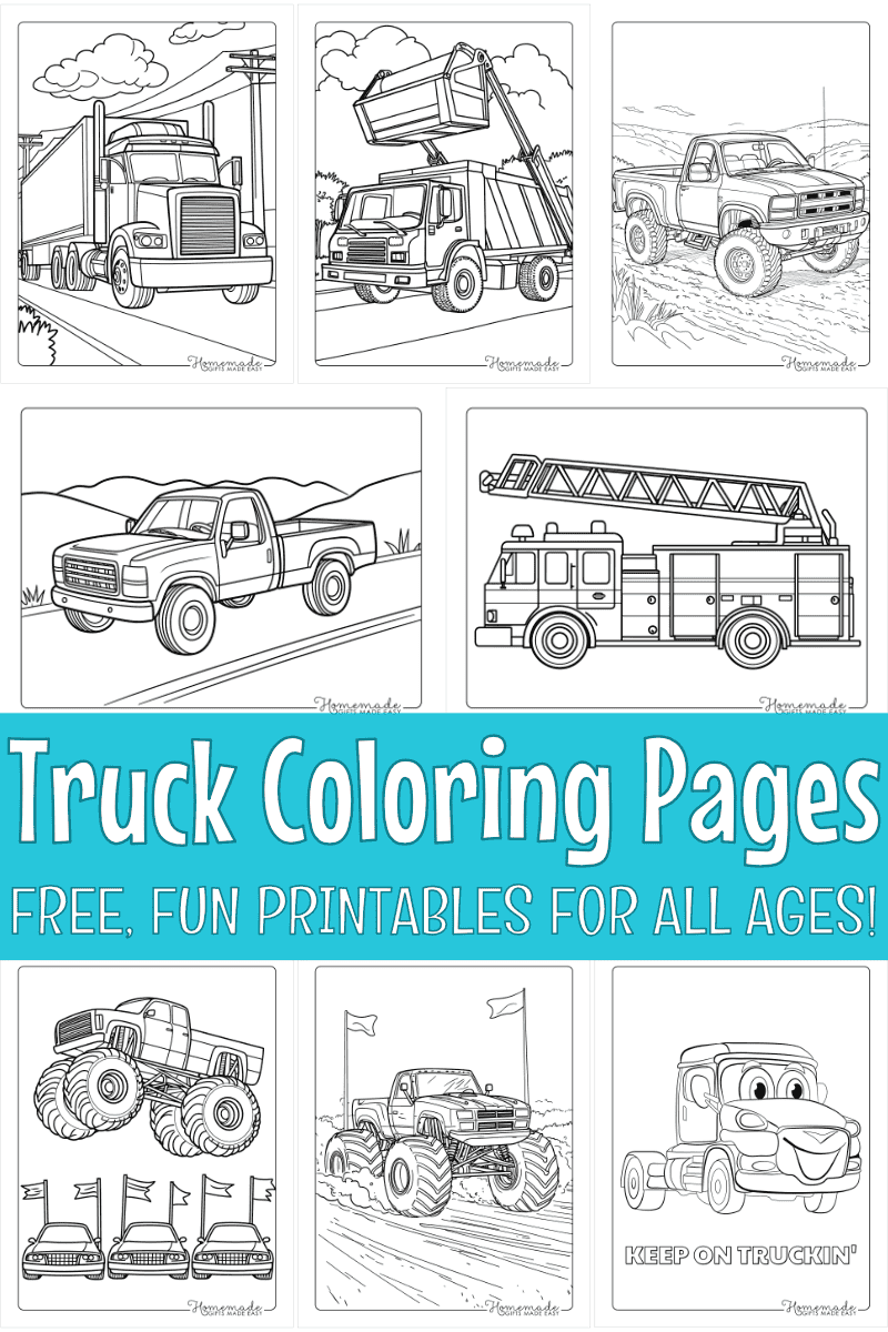 Free Truck Coloring Pages Printables Free Truck Coloring Pages Printables