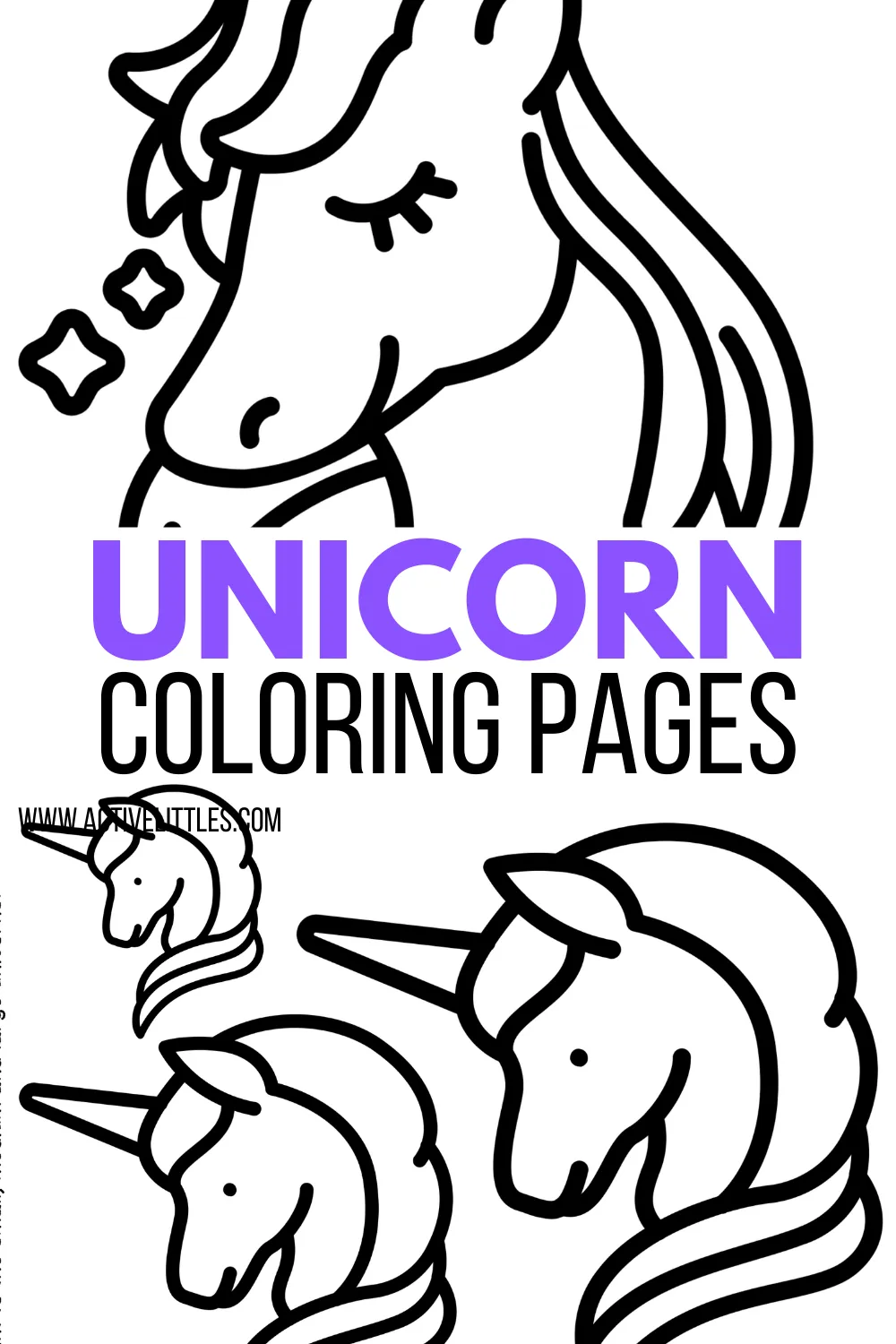 FREE Unicorn Coloring Page Active Littles