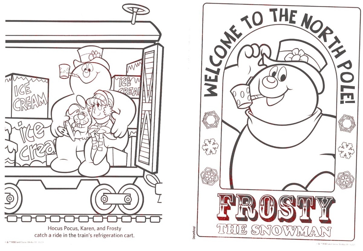 Frosty The Snowman Coloring Pages Printable Frosty The Snowman Coloring Pages Printable