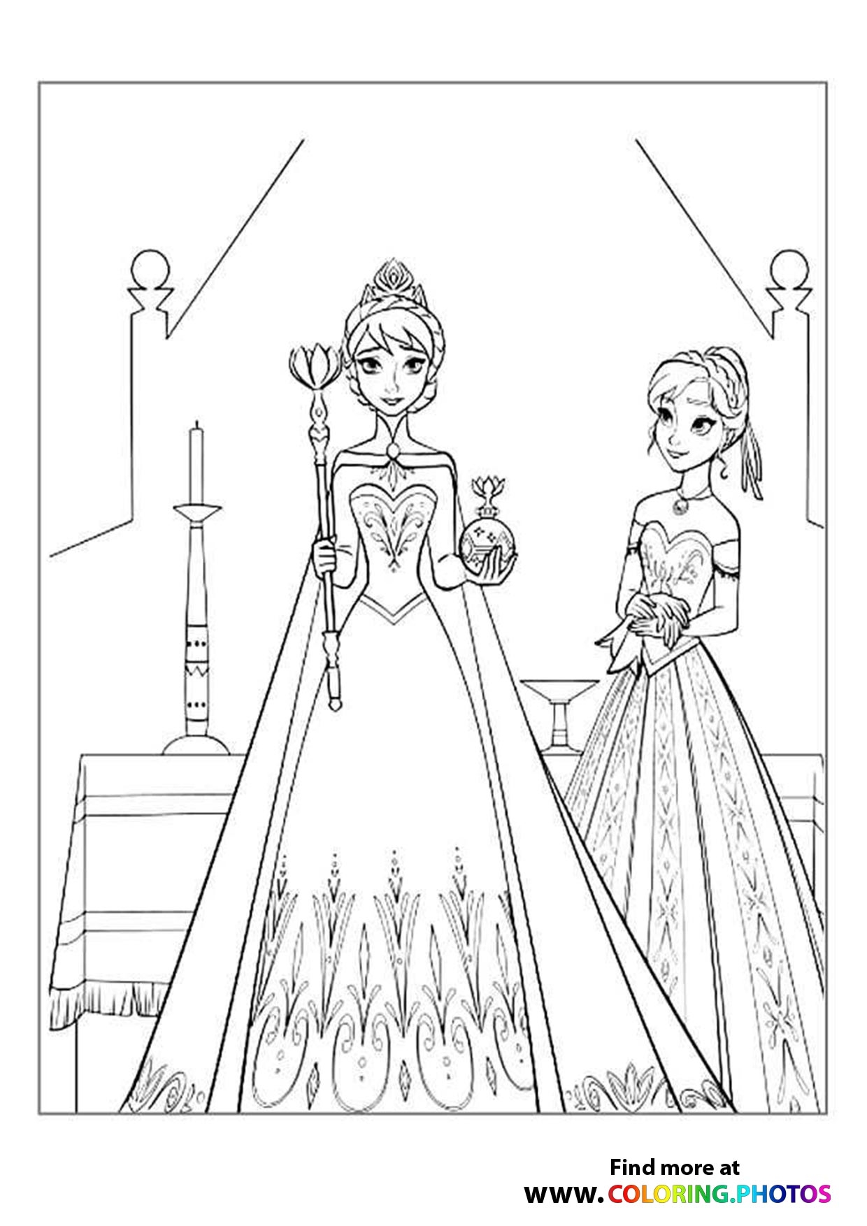 Anna And Elsa Coloring Pages Printable Anna And Elsa Coloring Pages Printable
