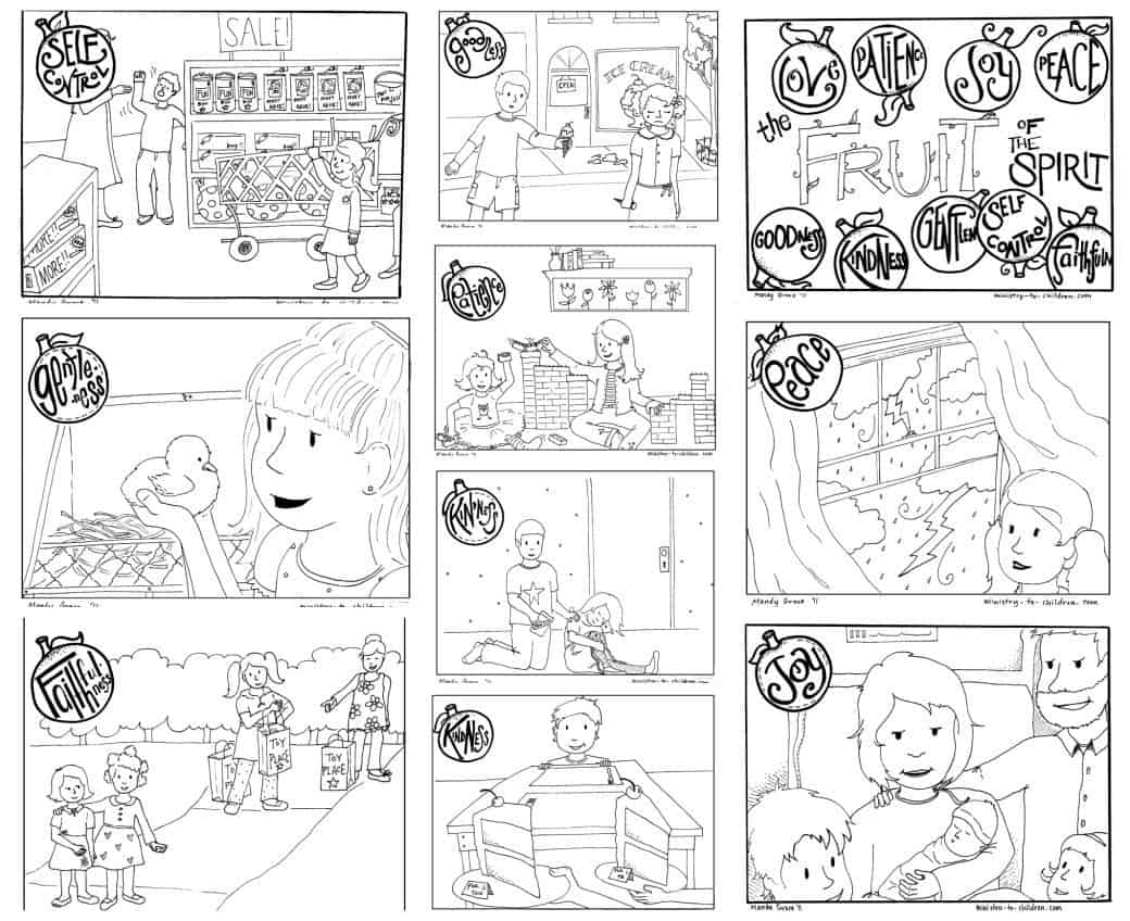 Fruit Of The Spirit Coloring Pages free Printables Fruit Of The Spirit Coloring Pages free Printables