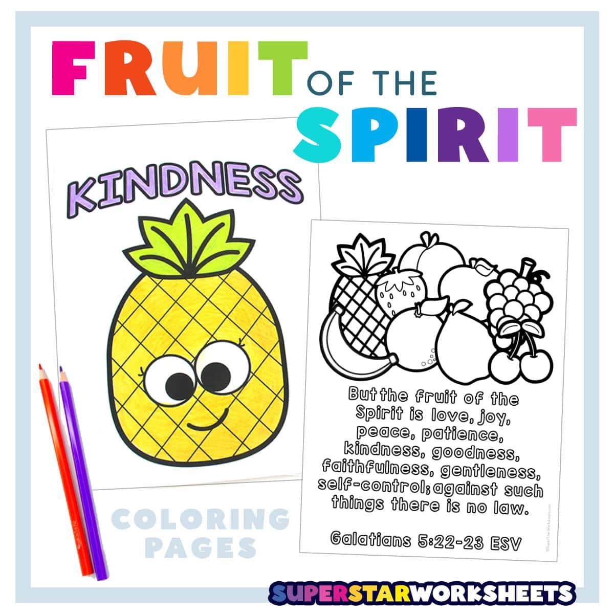 Fruit Of The Spirit Coloring Pages Superstar Worksheets Fruit Of The Spirit Coloring Pages Superstar Worksheets