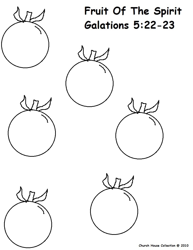 Fruit Of The Spirit Coloring Pages