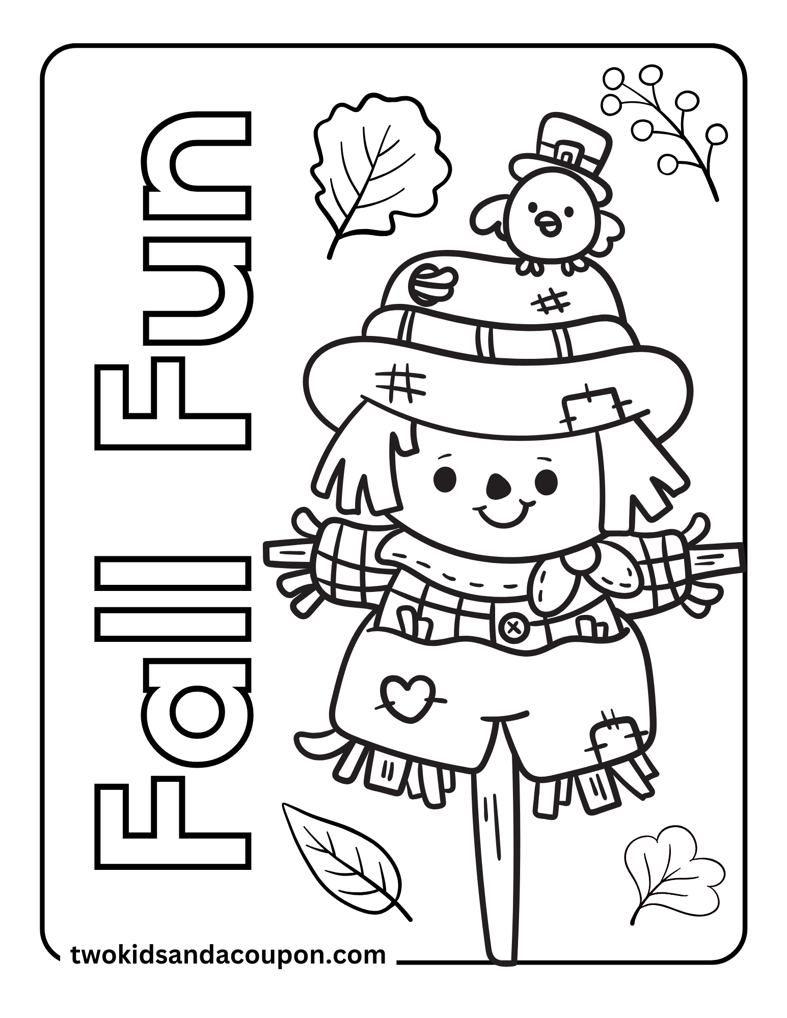 Fall Coloring Pages For Kids Free Printable