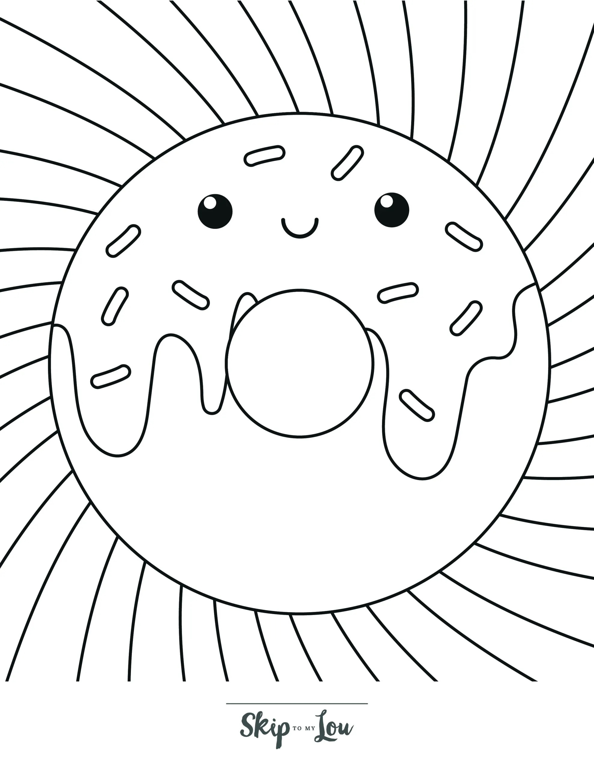 Fun Donut Coloring Pages With Free Printable Book Skip To My Lou Fun Donut Coloring Pages With Free Printable Book Skip To My Lou