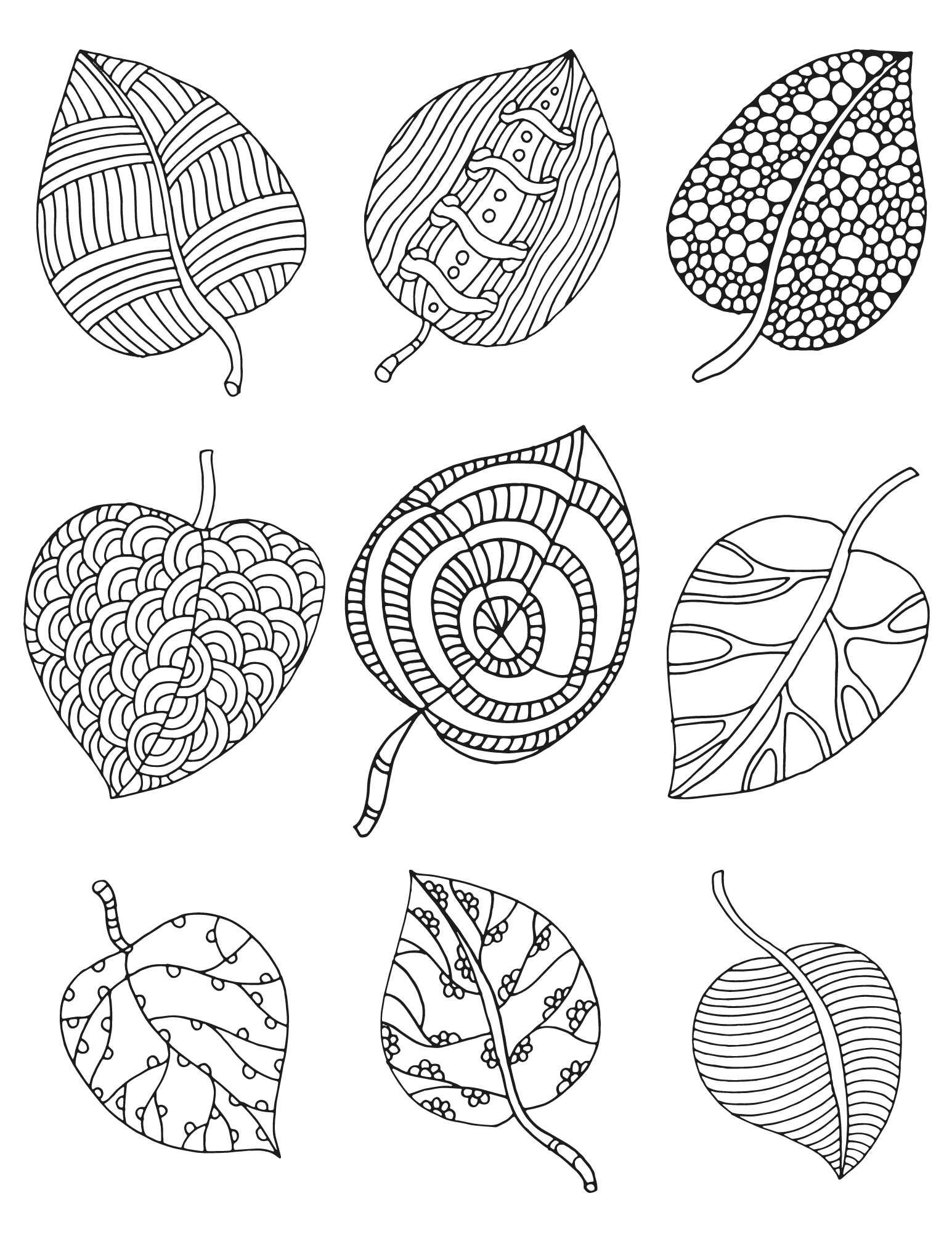 Free Printable Coloring Pages Fall Leaves Free Printable Coloring Pages Fall Leaves