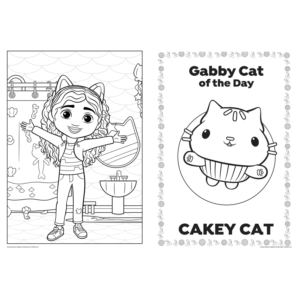 Gabby Dollhouse Printable Coloring Pages