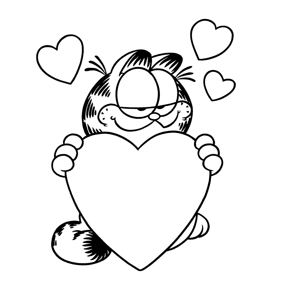Garfield Coloring Pages Printable Garfield Coloring Pages Printable