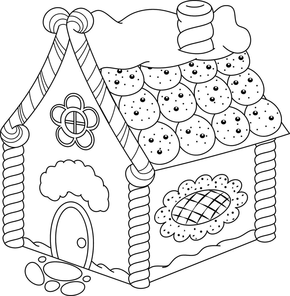 Gingerbread House Coloring Pages Printable Coloring Pages FREE Gingerbread House Coloring Pages Printable Coloring Pages FREE