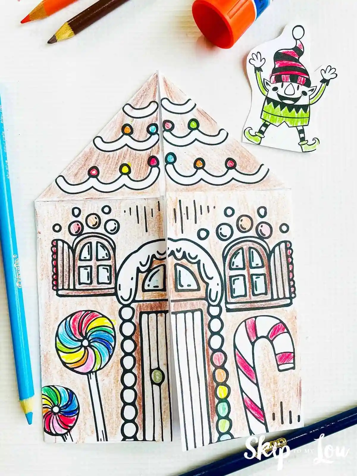 Free Coloring Pages Gingerbread House