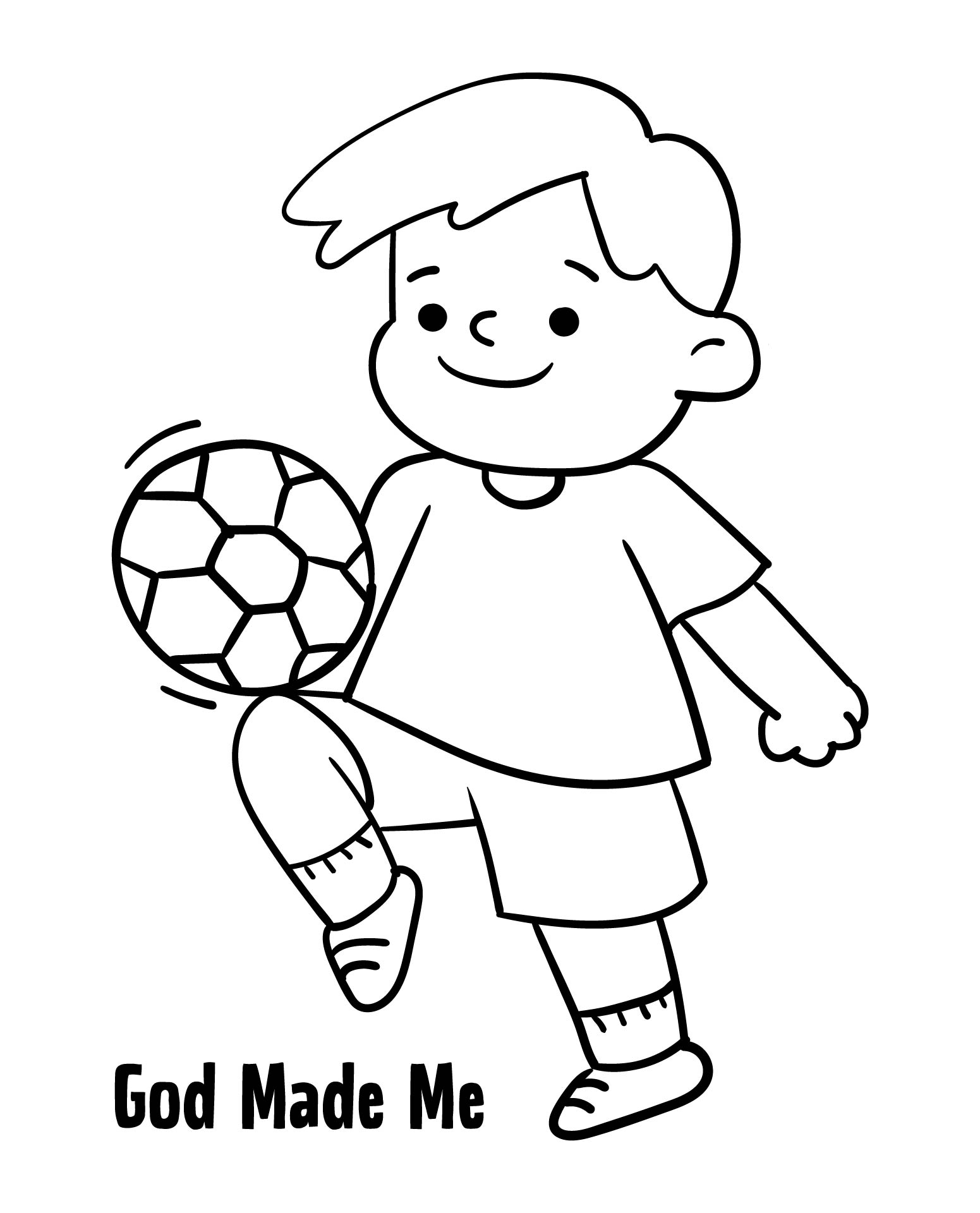 Free Printable God Made Me Coloring Page Free Printable God Made Me Coloring Page