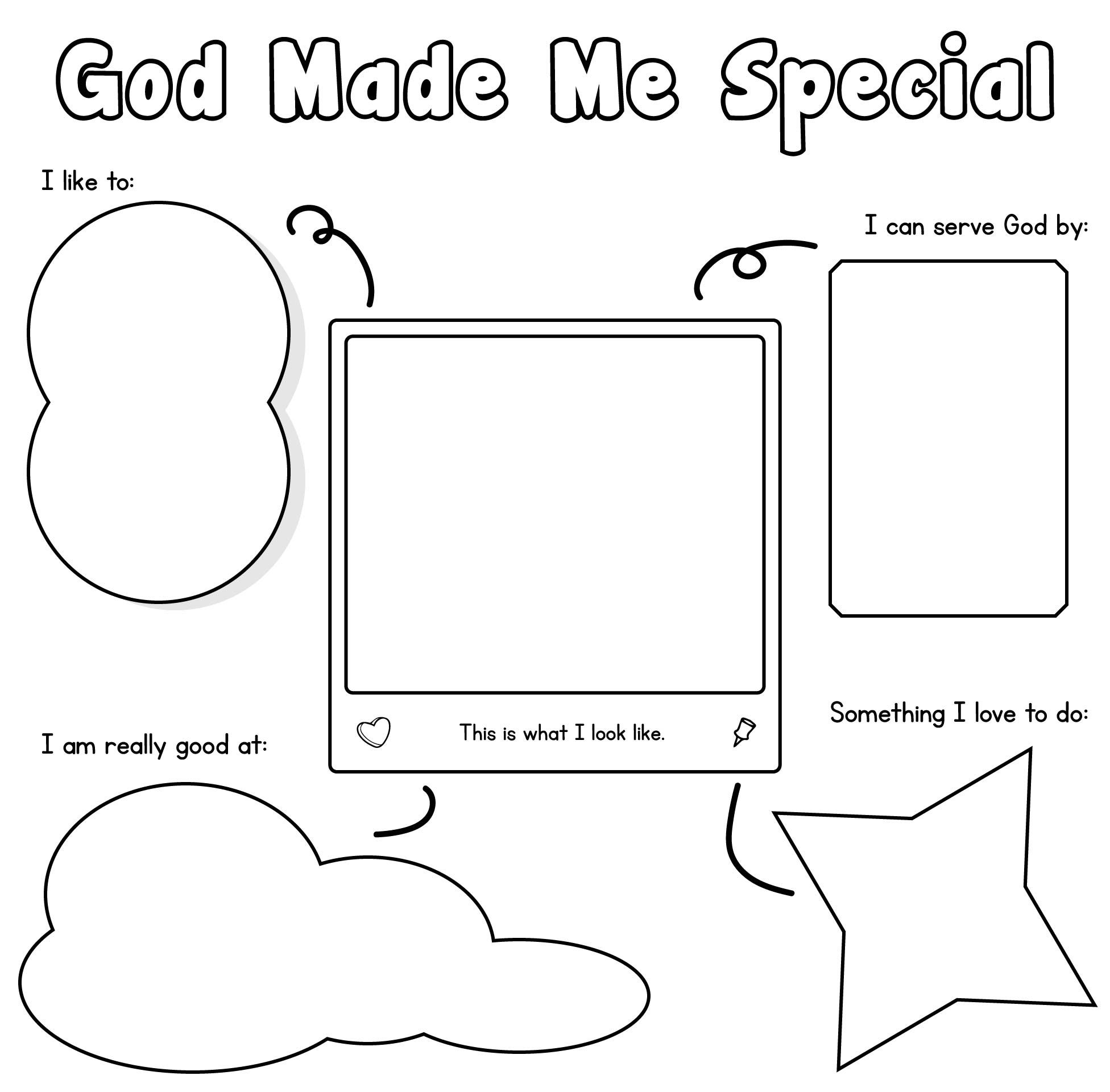 God Made Me Special Coloring Pages 20 Free PDF Printables Printablee God Made Me Special Coloring Pages 20 Free PDF Printables Printablee