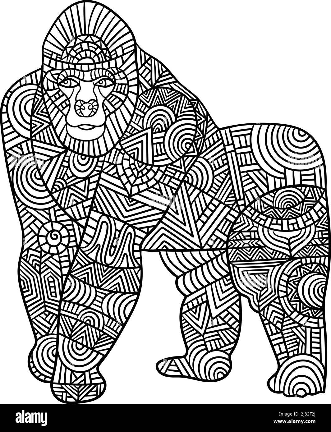 Gorilla Coloring Pages Printable