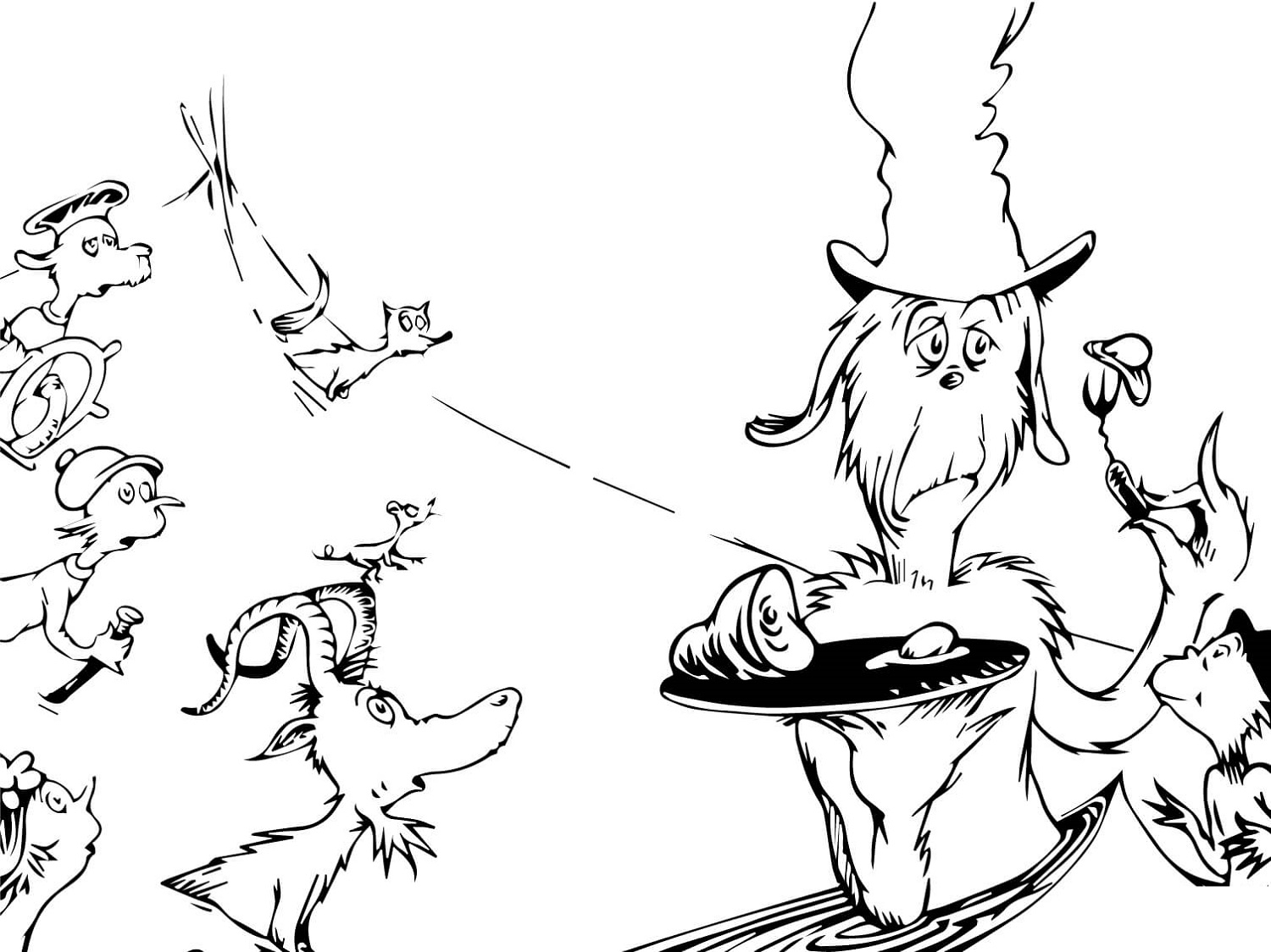 Green Eggs And Ham Coloring Pages For Free Usage Educative Printable Green Eggs And Ham Coloring Pages For Free Usage Educative Printable