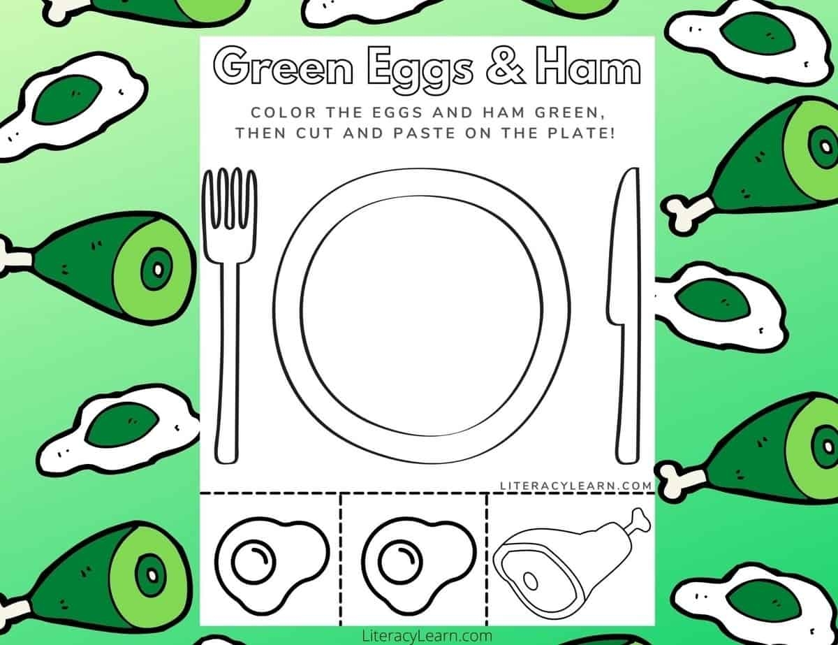 Green Eggs U0026 Ham Printable Worksheet Literacy Learn Green Eggs U0026 Ham Printable Worksheet Literacy Learn
