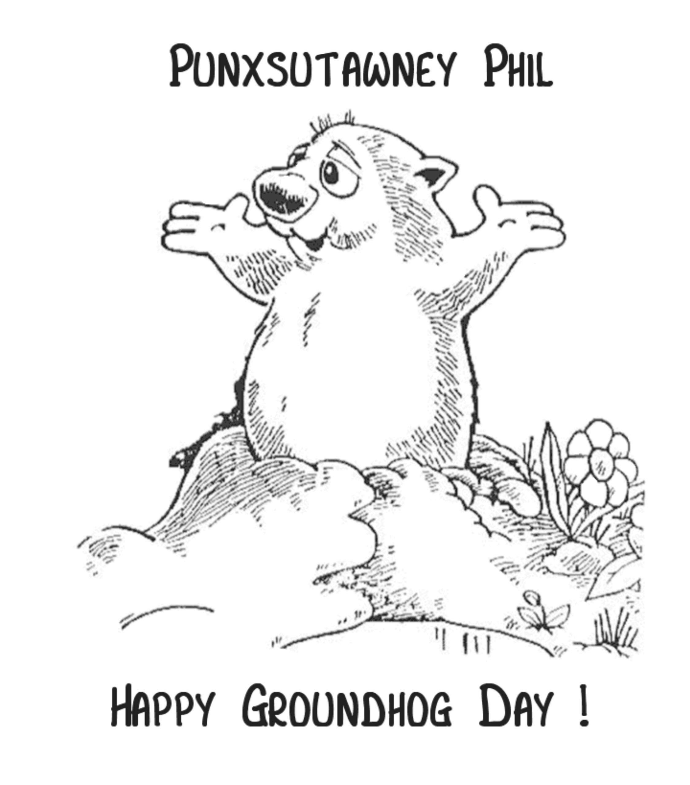 Groundhog Day Coloring Page Northern News Groundhog Day Coloring Page Northern News