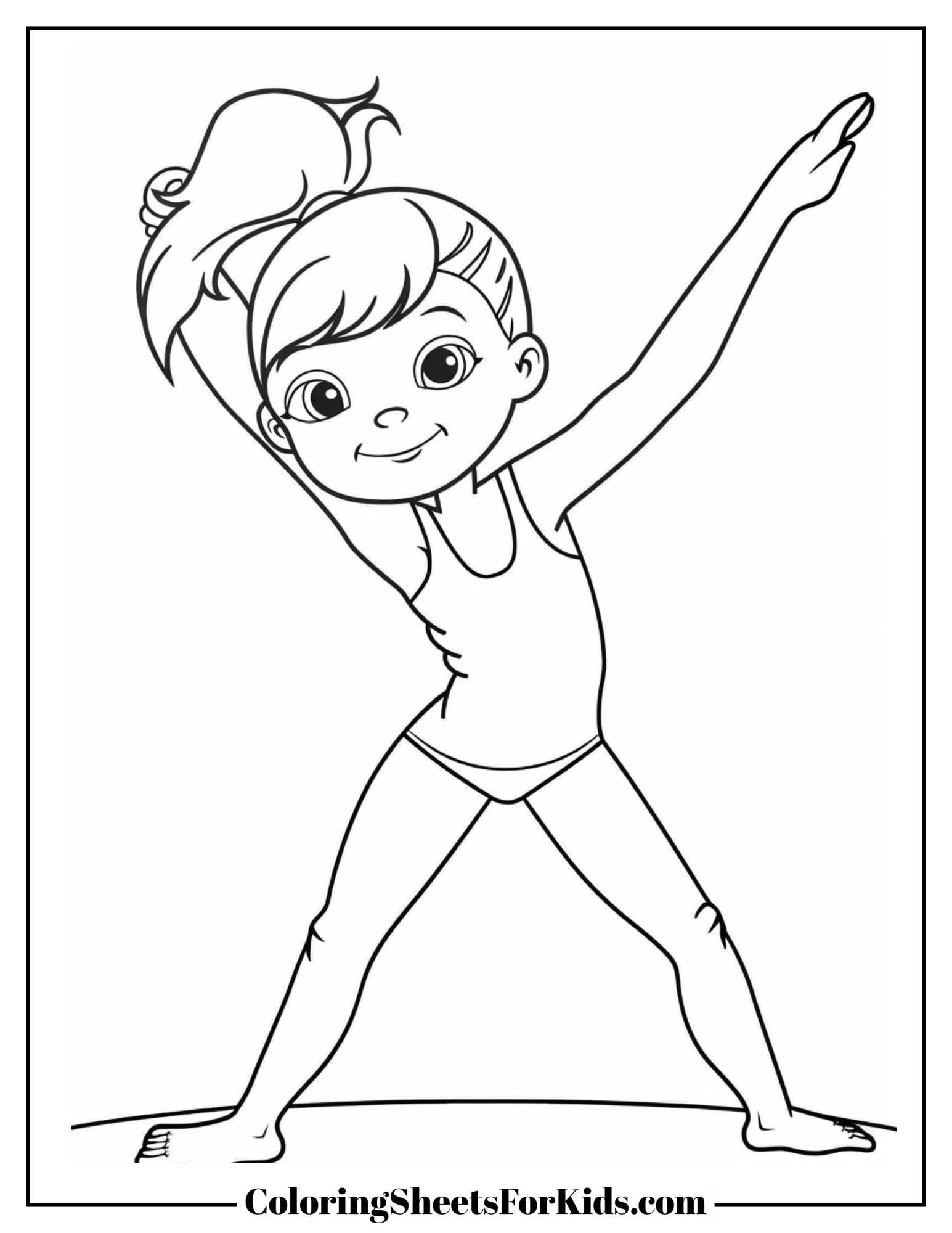 Gymnastics Coloring Pages Free PDF Printables Coloring Sheets For Kids