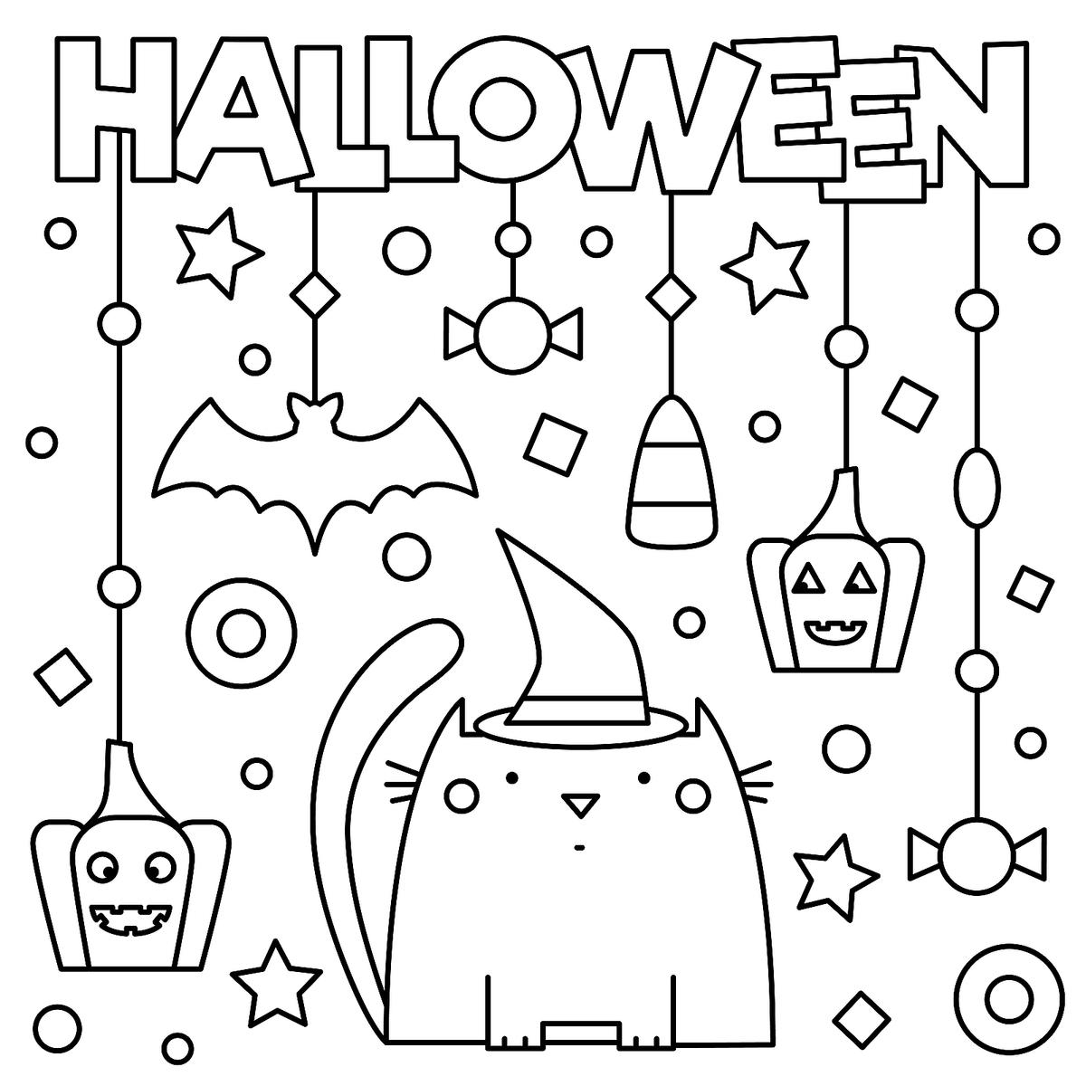Free Printable Halloween Coloring Pages For Kindergarten Free Printable Halloween Coloring Pages For Kindergarten