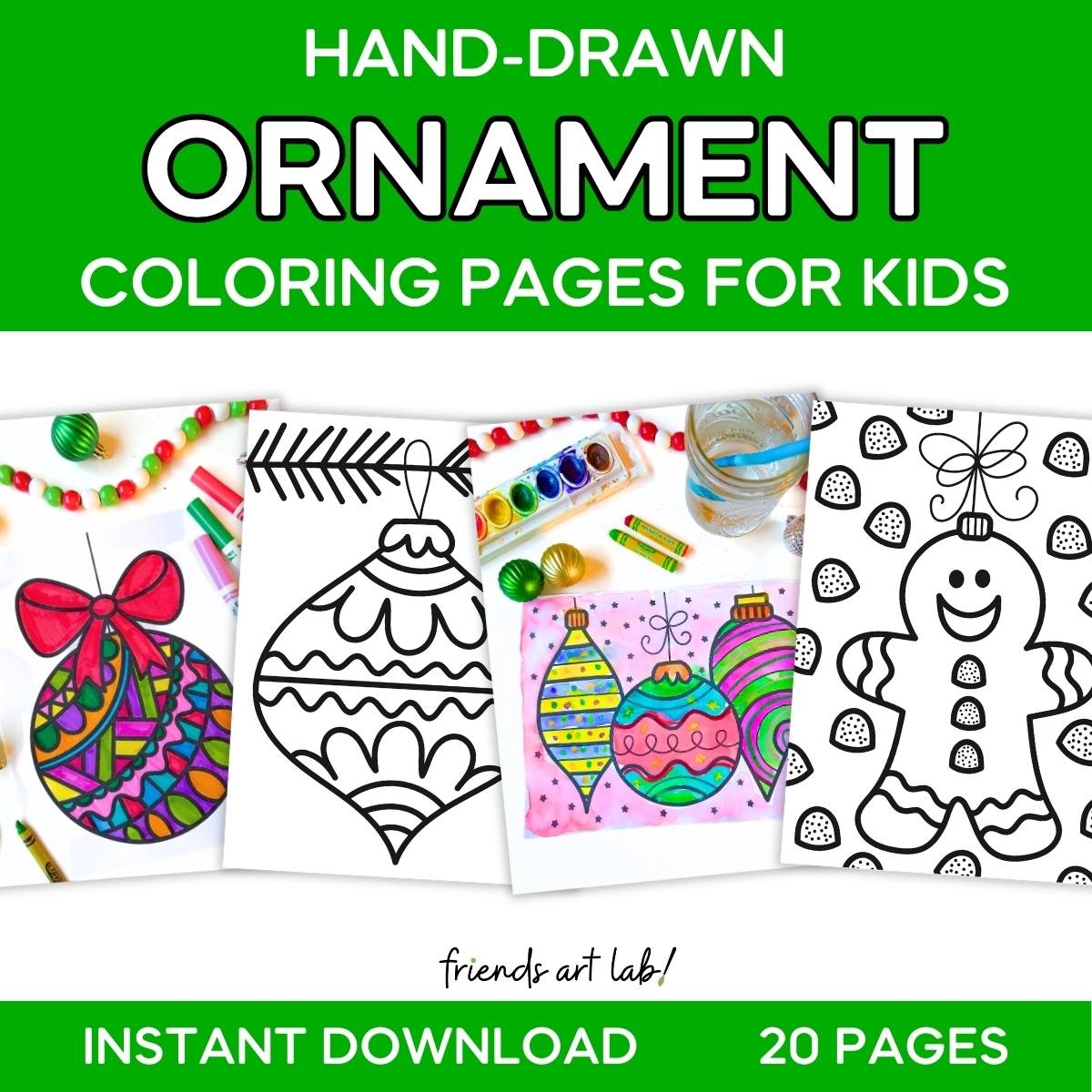 Printable Ornament Coloring Pages