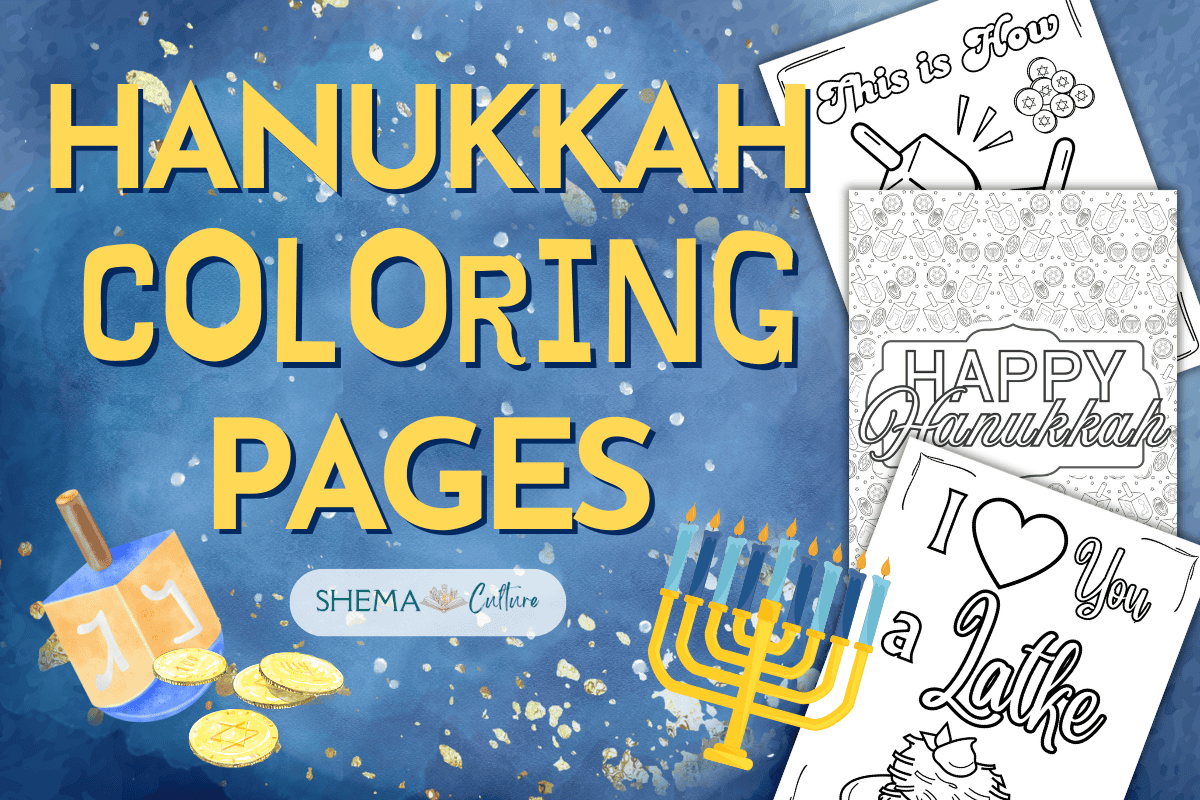 Hanukkah Coloring Pages Coloring Sheets FREE Printable