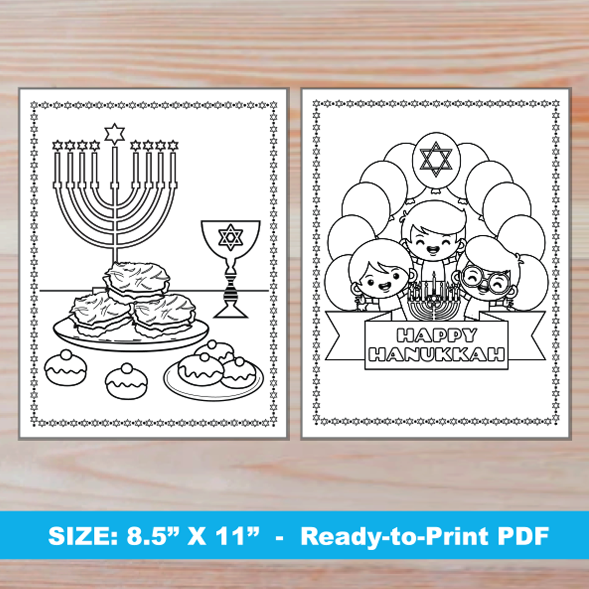 Chanukah Coloring Pages Free Printable