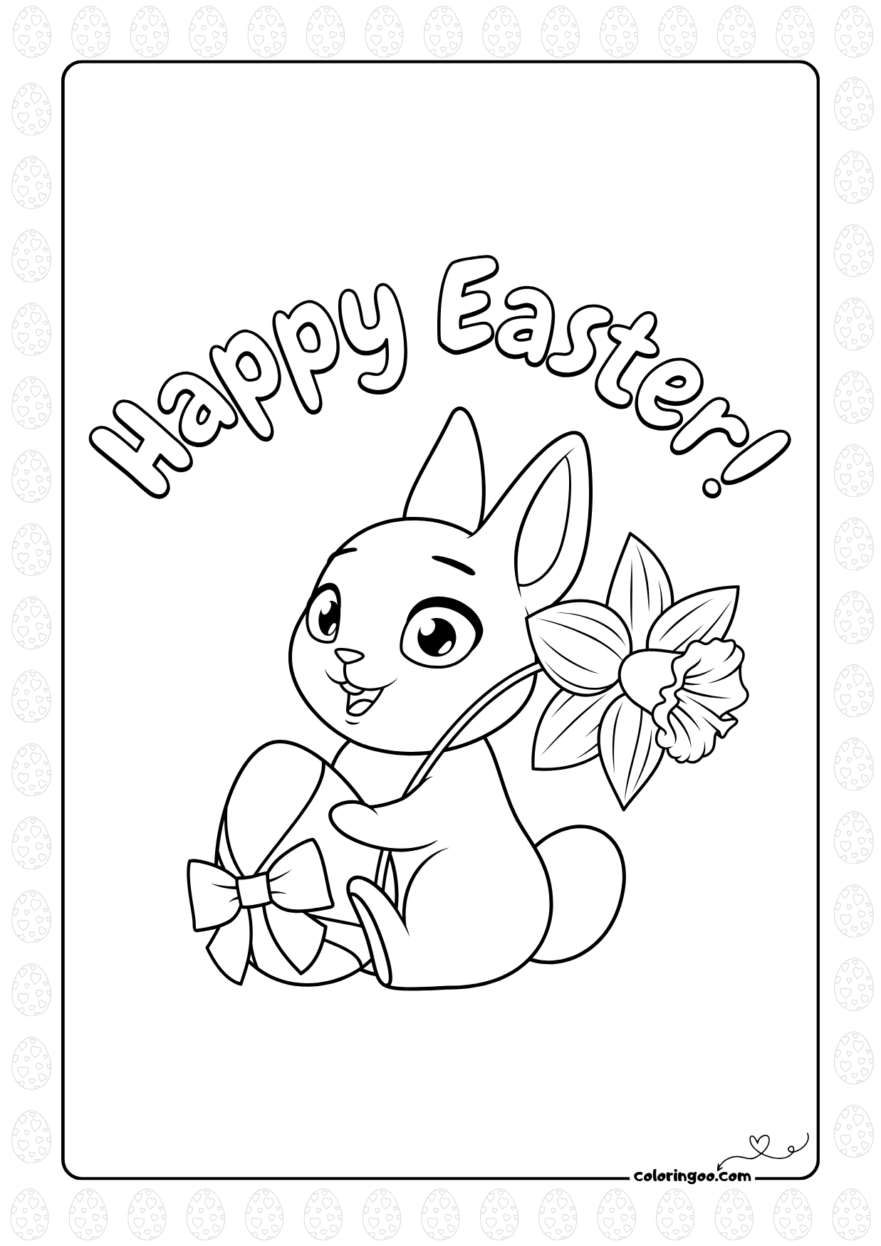 Happy Easter Coloring Pages Happy Easter Coloring Pages