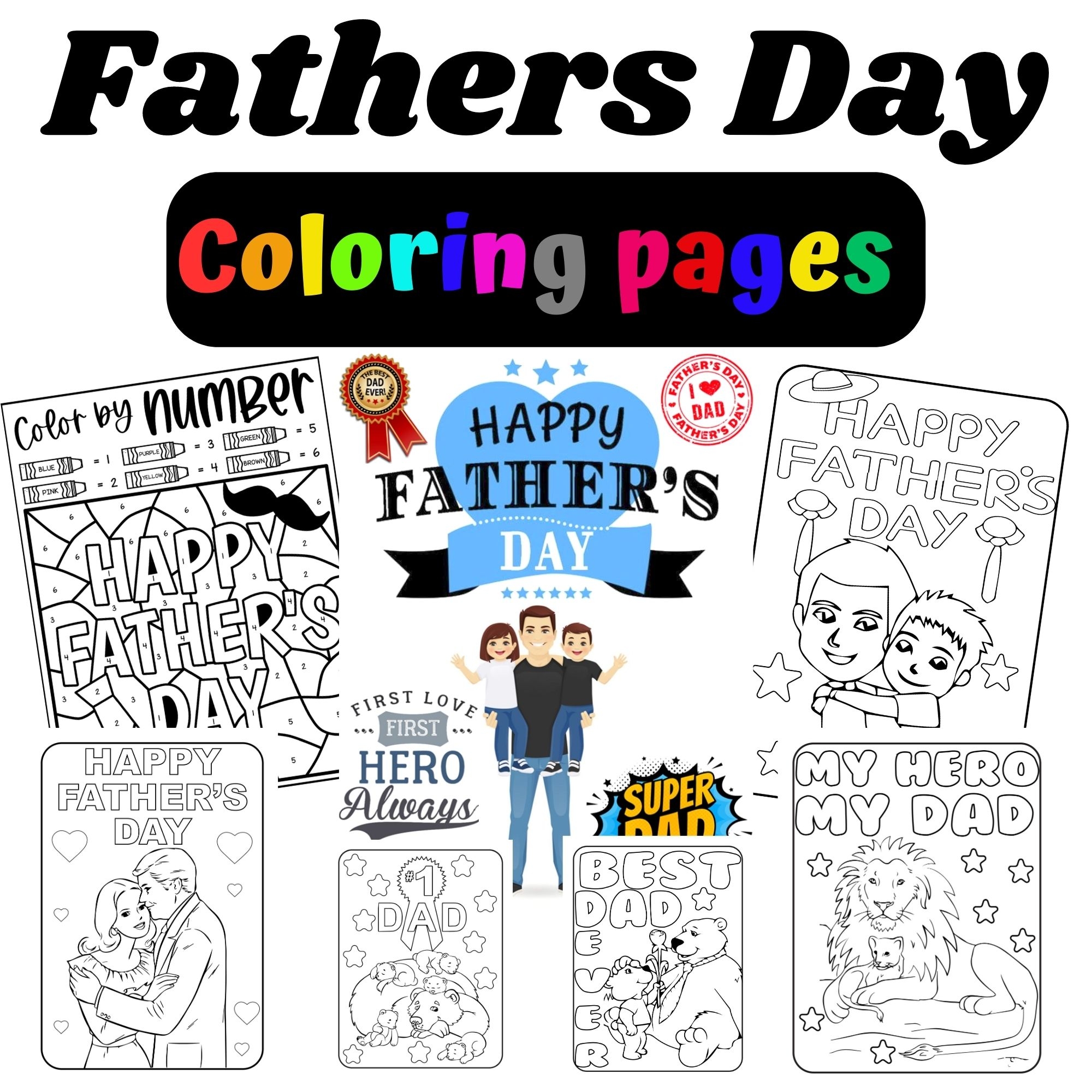 Happy Father s Day Coloring Pages Sheets Fun Father s Day Made By Teachers Happy Father s Day Coloring Pages Sheets Fun Father s Day Made By Teachers