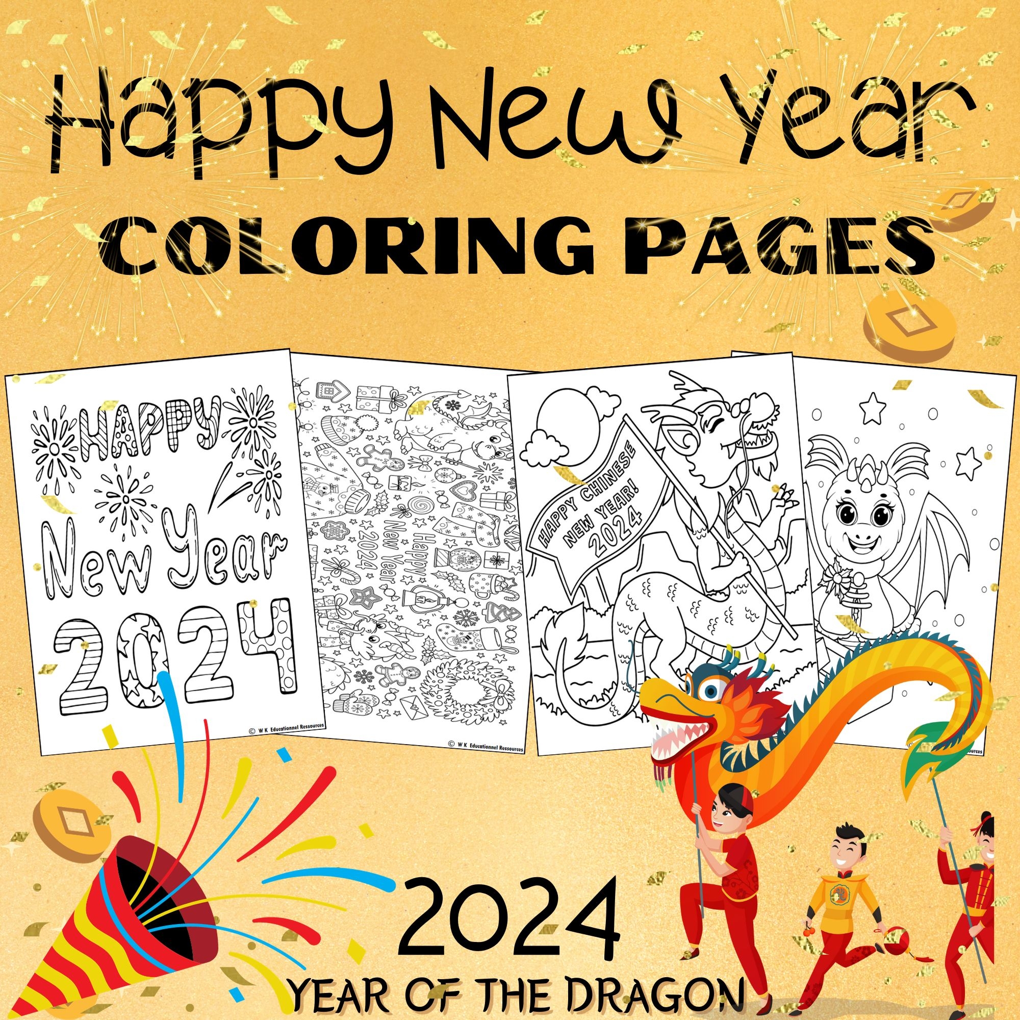 Happy New Year 2024 Coloring Pages Year Of The Dragon Chinese New Year Activity Made By Teachers Happy New Year 2024 Coloring Pages Year Of The Dragon Chinese New Year Activity Made By Teachers