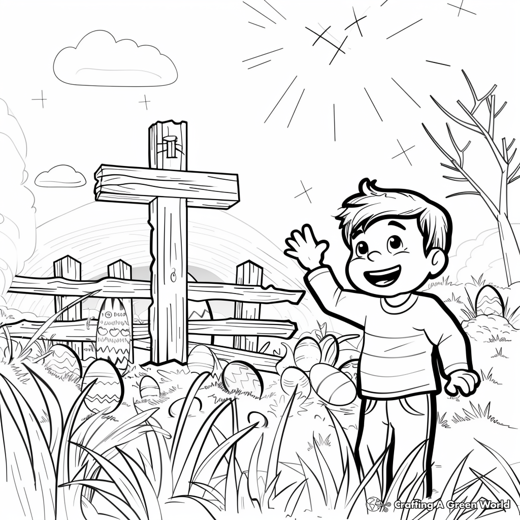 He Is Risen Coloring Pages Free Printable 