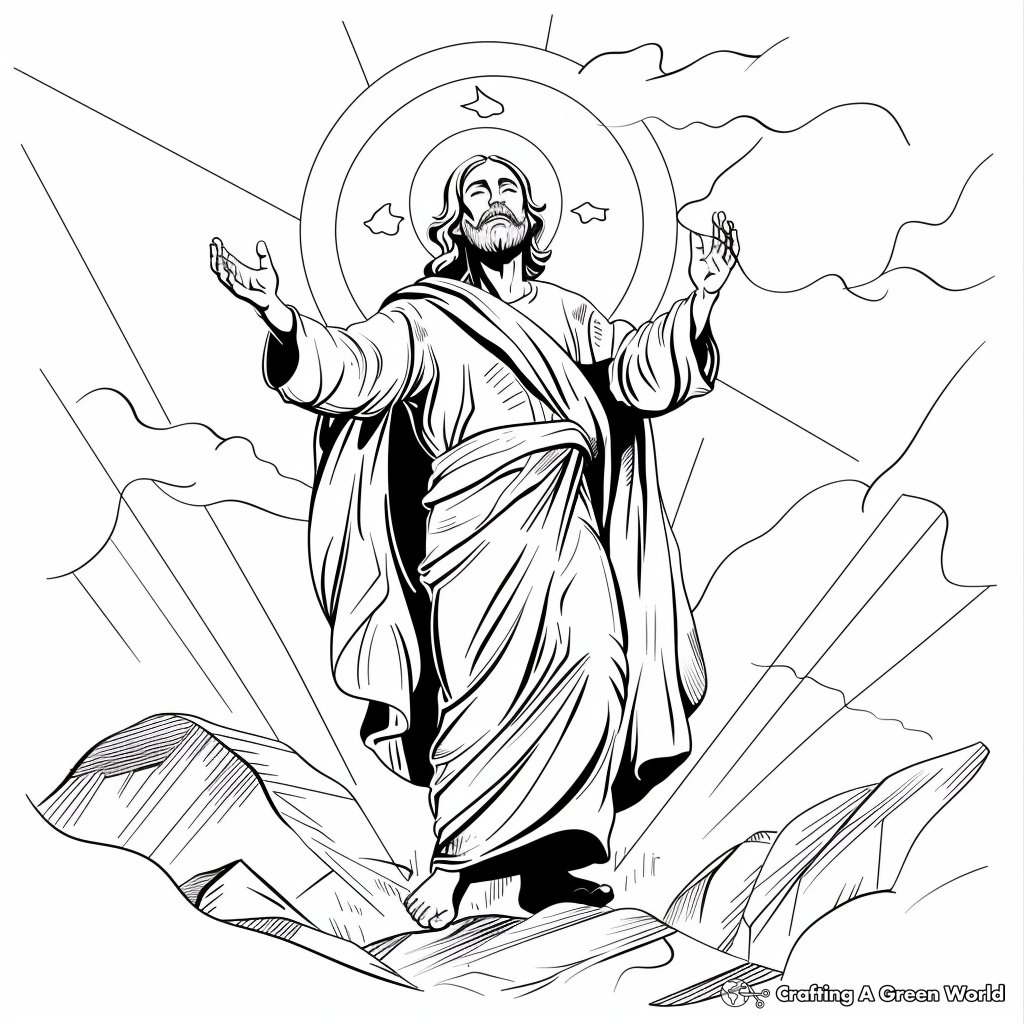 He Is Risen Coloring Pages Free Printable 