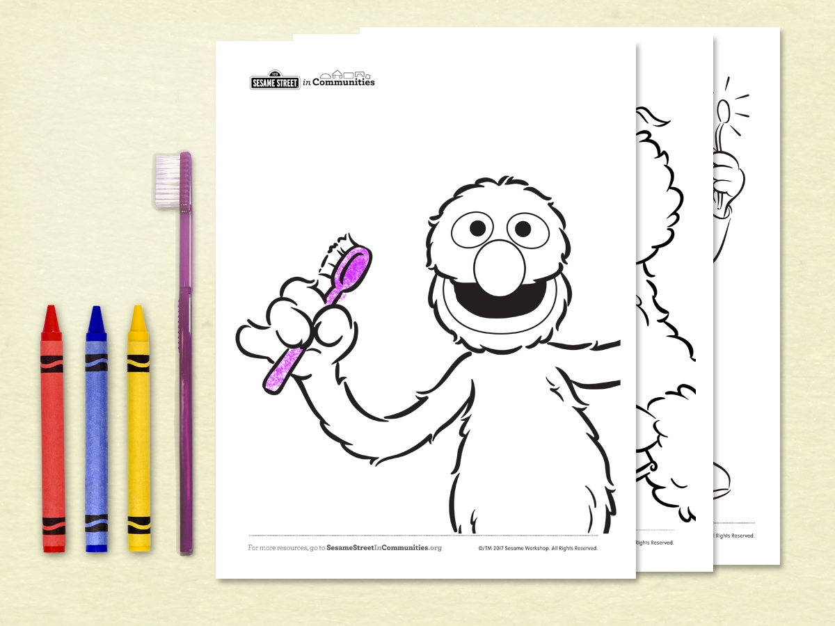 Healthy Teeth Coloring Book Sesame Workshop Healthy Teeth Coloring Book Sesame Workshop