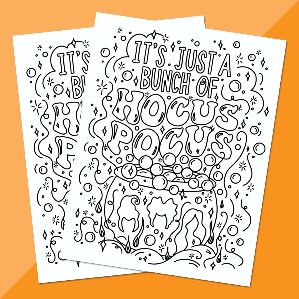 Hocus Pocus Coloring Page Free Printable Once Upon A Theme Park Hocus Pocus Coloring Page Free Printable Once Upon A Theme Park