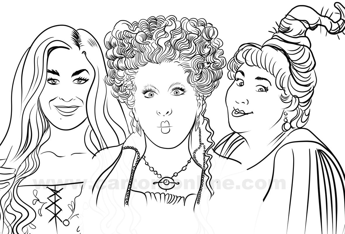 Hocus Pocus Coloring Page Hocus Pocus Coloring Page