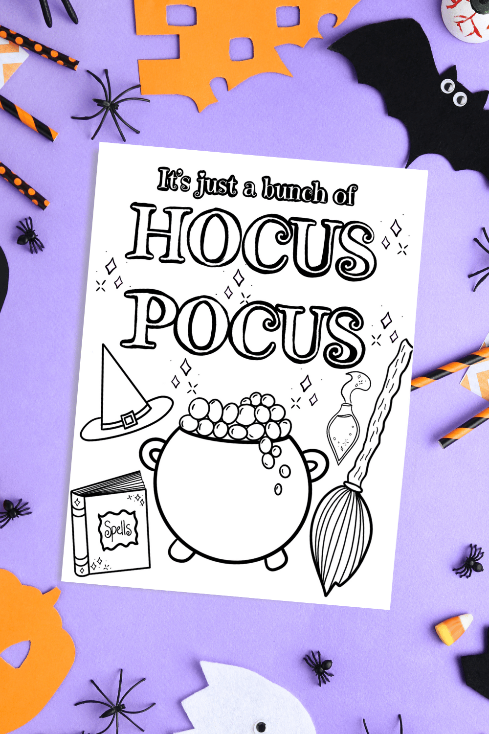 Hocus Pocus Printable Halloween Coloring Page Hocus Pocus Printable Halloween Coloring Page