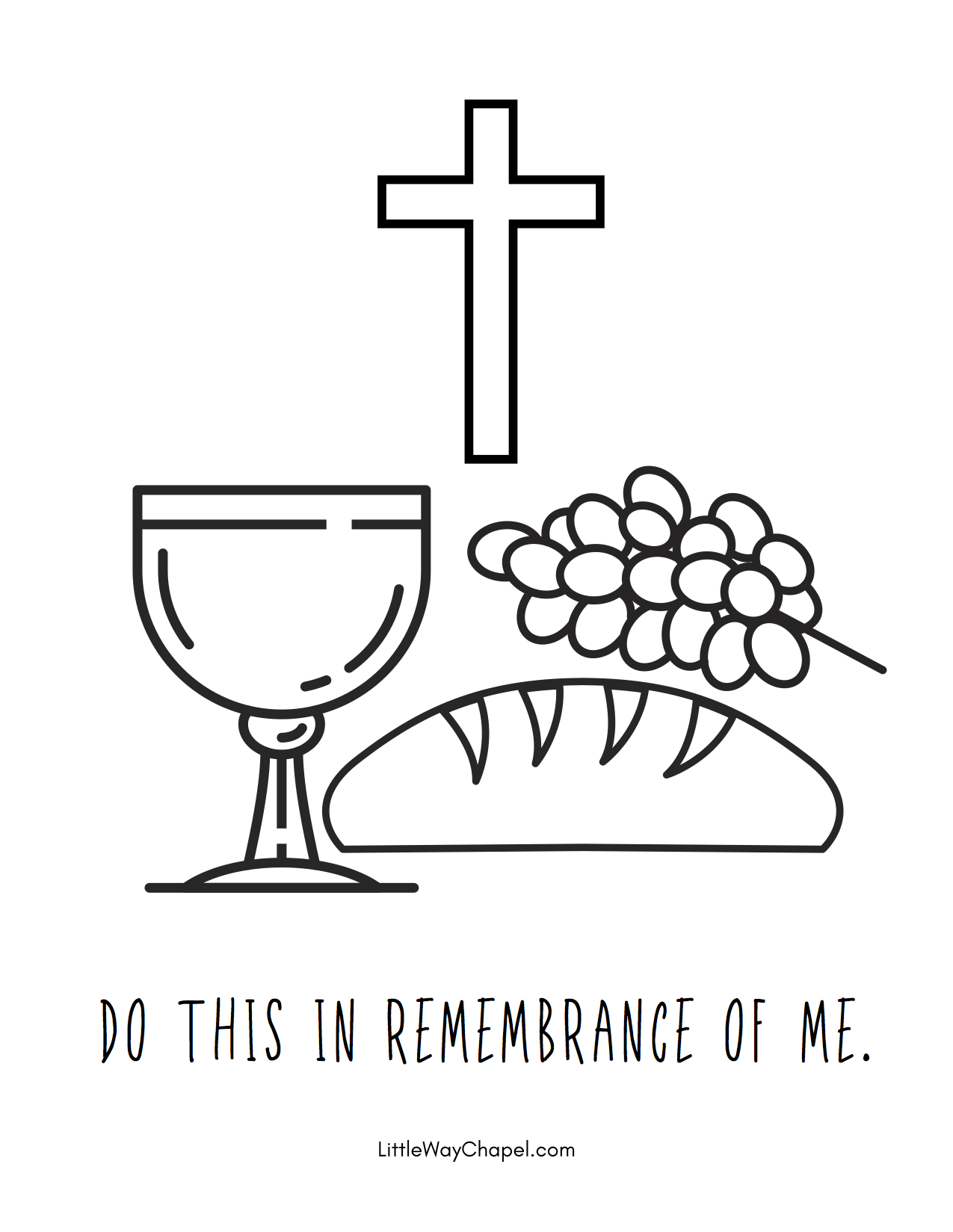Holy Week Coloring Pages Little Way Chapel