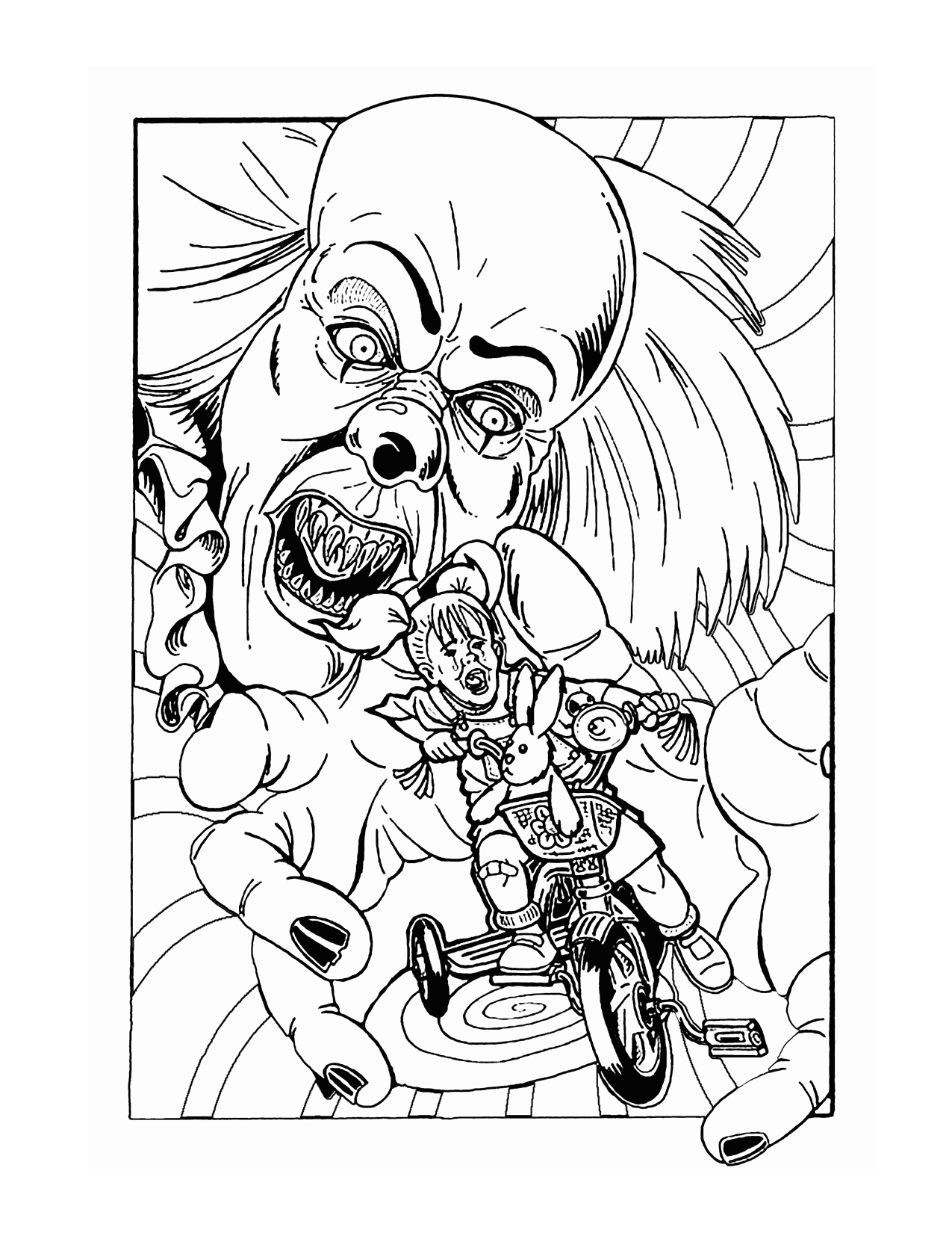 Free Horror Coloring Pages Free Horror Coloring Pages