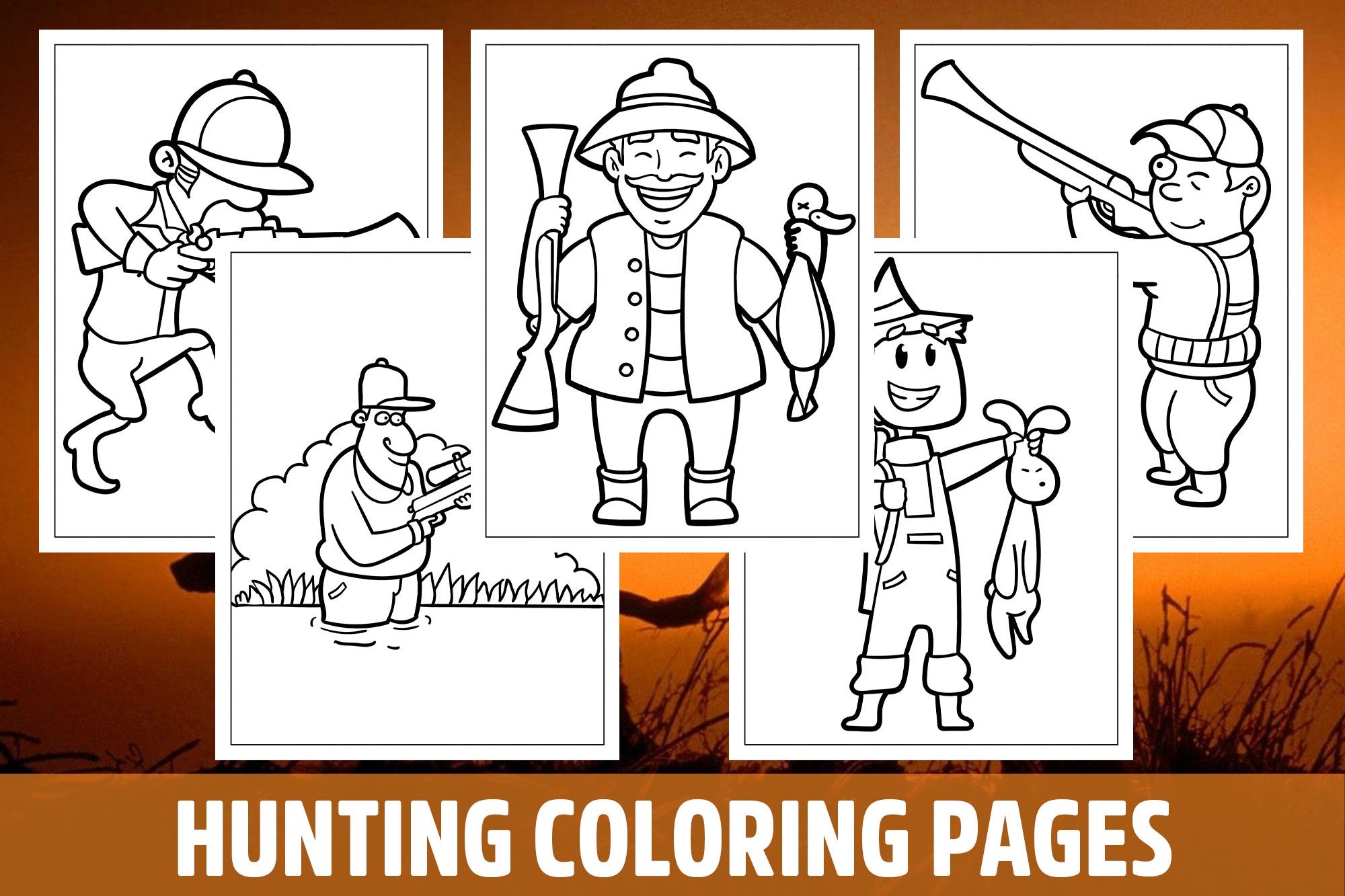 Hunting Coloring Pages Printable Hunting Coloring Pages Printable