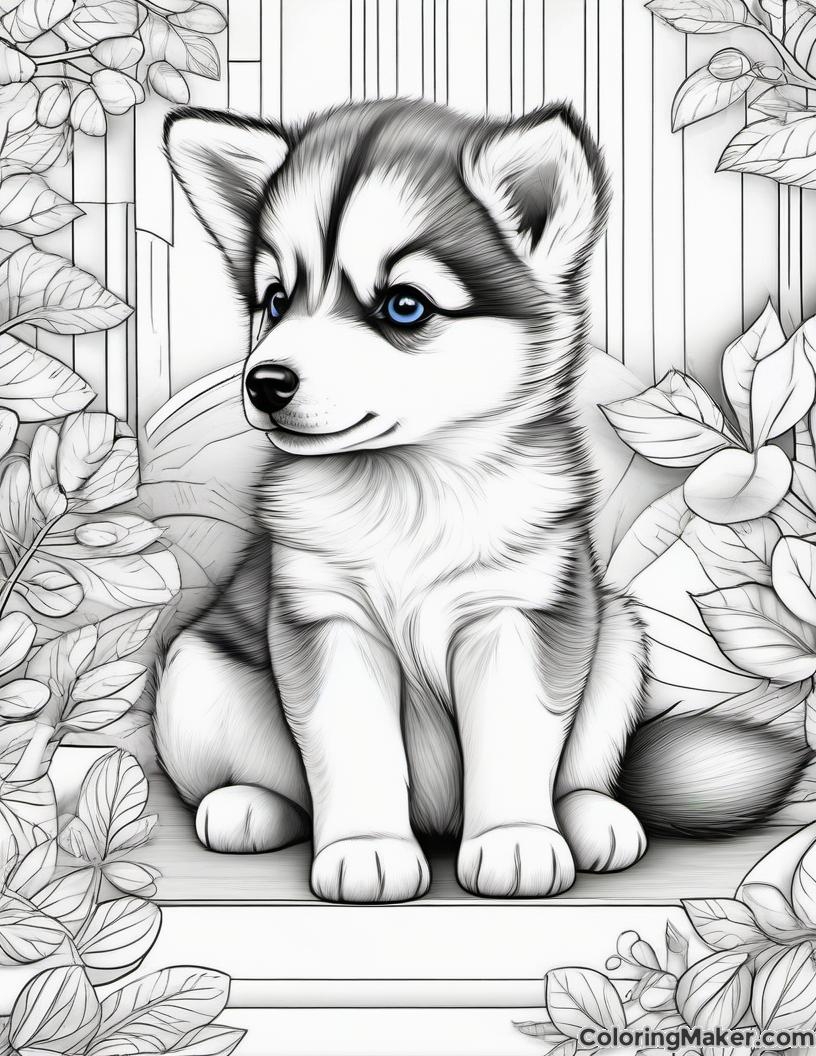Printable Husky Coloring Pages Printable Husky Coloring Pages