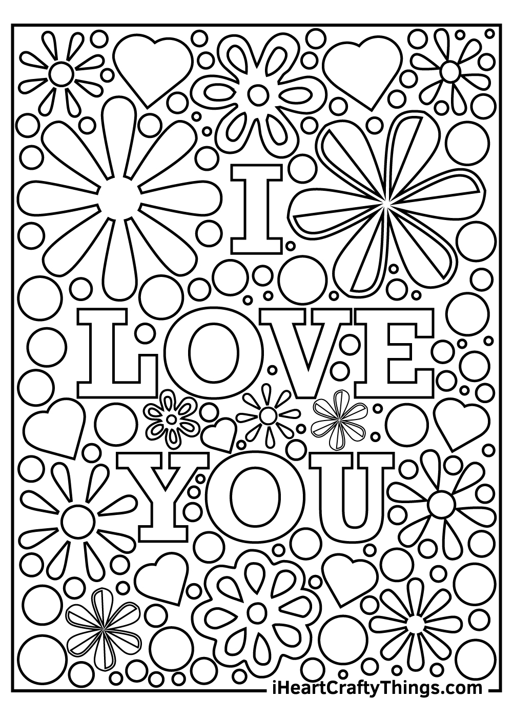 I Love You Coloring Pages 21 Free Printables I Love You Coloring Pages 21 Free Printables